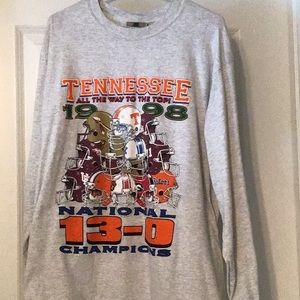 Mens long sleeve Tennessee 1998 National Championship shirt